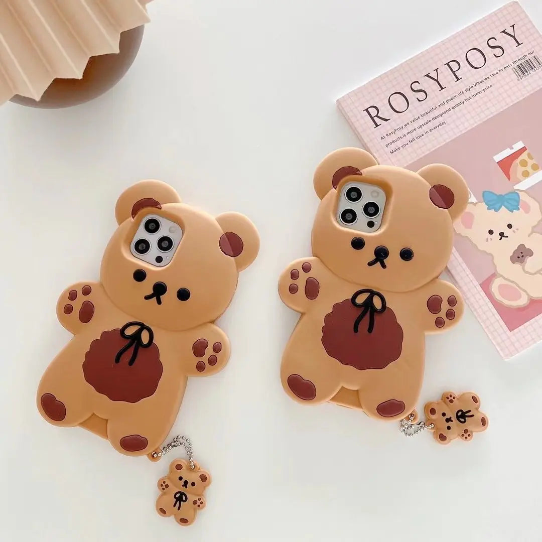 Cuddly Bear Silicone Phone Protector