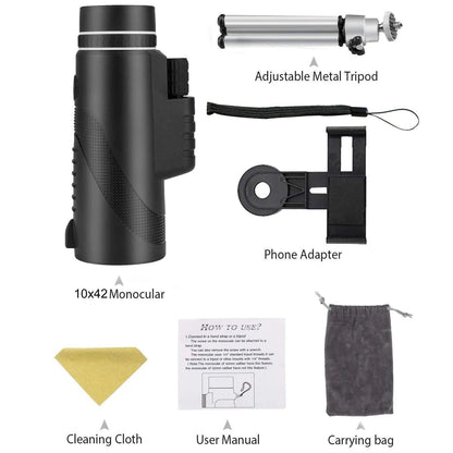 HD Optic Telescope with Smartphone Mount