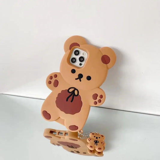 Cuddly Bear Silicone Phone Protector